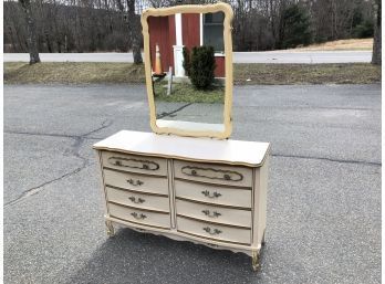 French Provincial Dresser With Mirror - #RR1