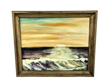 Seascape Oil On Canvas Board, Signed E. Boonstra - #AR2