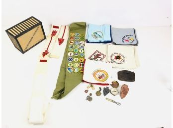 Vintage Boy Scout Lot - Compass, Patches & More - #S10-3