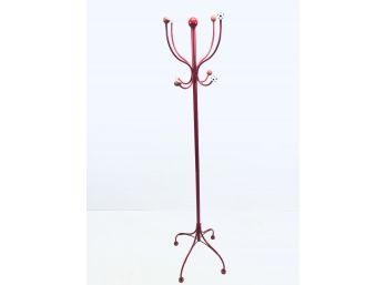 Red Metal Sport Theme Kids Coat Rack - Baseball, Soccer Ball, Football  - #RR1