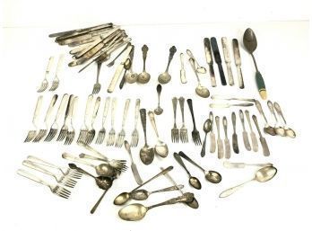 Mixed Lot Of Silver Plated Flatware - #S4-2