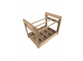 Vintage Wood Wine Crate - #S1-4