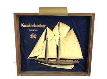 Vintage Knickerbocker Beer 3D Ship Lighted Beer Sign By Jacob Ruppert, WORKS - #S3-1