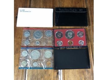 1977 U.S. Mint Proof Set, Uncirculated - Set Of 3 Proofs - #OC-8