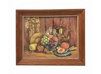 Still Life Oil On Board, Signed D. Allard - #SW