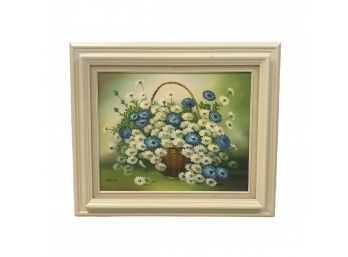 Still Life Oil On Canvas Painting, Signed Weber - #SW