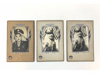 Vintage U.S. Military Soldier Portrait Photographs - #S7-3