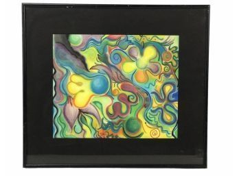 Psychedelic Floral Pastel On Wove Paper - #BW-A5