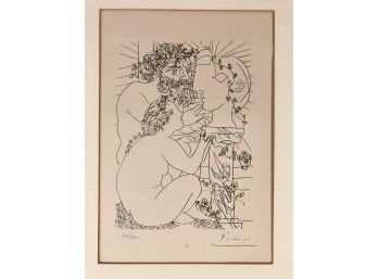 Vollard Suite Limited Edition Picasso Print, The Sculptor And His Model, No. 252/320 - #S11-4