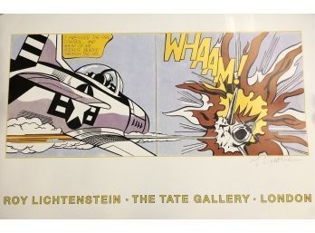 Attributed To Roy Lichtenstein Signed 1991 Whaam! Pop Art Poster - #S2-5