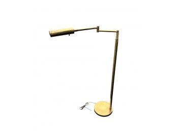 Vintage Articulated Arm Adjustable Brass Table Lamp, WORKS - #S13-4