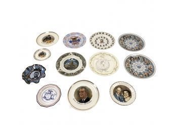 Collection Of Vintage Politically Themed Plated By Wedgwood, Pfaltzgraff & More - #S12-2