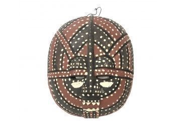 Hand Carved Wood African Tribal Mask Wall Hanging - #S13-1