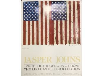 1991 Jasper Johns Print Retrospective From The Leo Castelli Collection Exhibition Poster - #S2-5