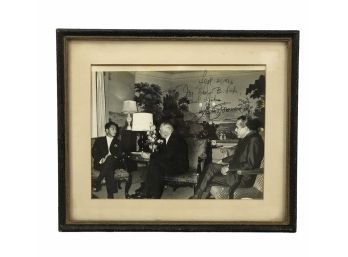 1966 Signed & Inscribed Black & White Diplomatic Photograph - #S12-5