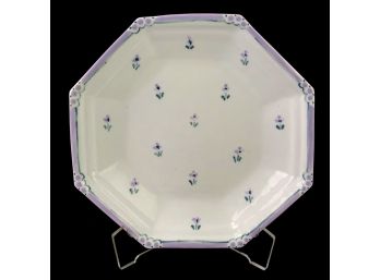 Signed Studio Pottery Purple Violet Ceramic Plate - #S10-2