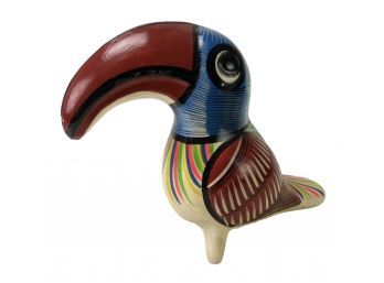 Vintage Hand Painted Toucan Coin Bank - #S7-2