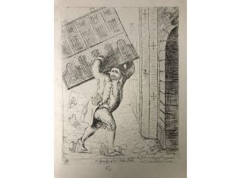 1783 Etching 'Transfer Of East India Stock' By James Sayers & Thomas Cornell - #S11-3
