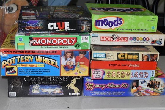 Large Lot Of Boardgames
