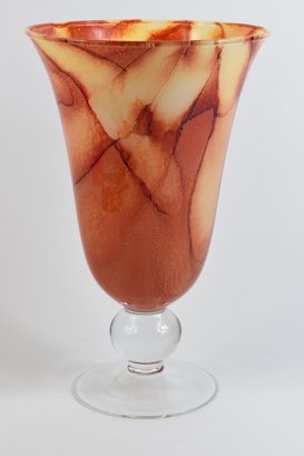 Gorgeous Italian Made Art Glass Vase Decorative Vessel Bowl