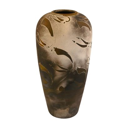 Scott Lindberg LMNO Arts Studio Raku Pottery Vase Signed