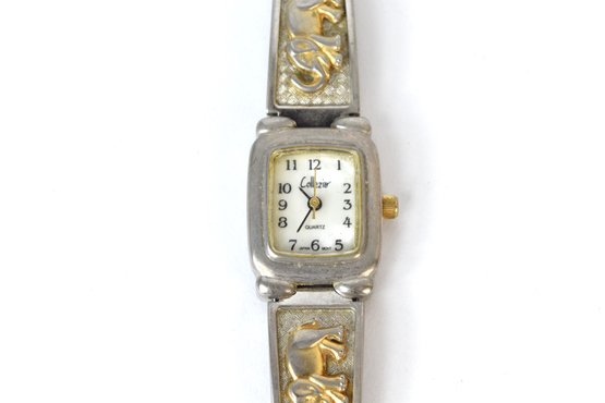 Collezier Quartz Elephant Decorated Watch
