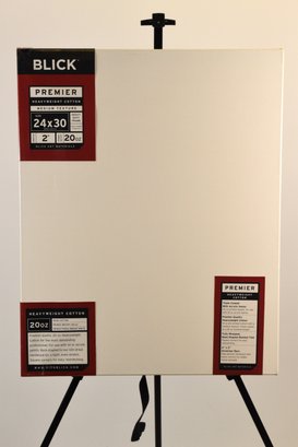 BLICK Premier Heavy Weight Cotton Medium Texture 24'x30' Blank Canvas - NEW