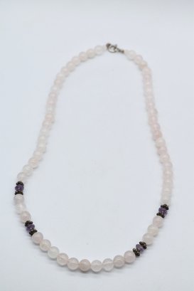 Marbled Beaded Necklace 21'