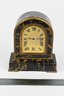 RARE Tiffany & Co Marble Mantel Clock With Gold Toned Accents Beautiful & Heavy Piece
