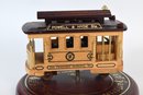 Powell & Hyde Wooden San Francisco Cable Car Musical Turntable