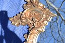 Gorgeous Ornate Gilded Gold Toned Mirror - EXTRA LARGE