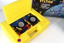 K'nex K-force Defense Station With 2 Carry Boxes Of K'nex Pieces
