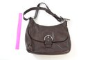Vintage Coach  Small Brown SOHO Pleated Shoulder Bag Purse