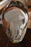 Vintage Sea-life Art Sculpture Moon Jellyfish Encased In Heavy Clear Glass Paper Weight Taxidermy