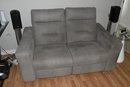 2 Seat Plush Power Reclining Sofa Couch Love Seat