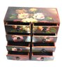 Hand Decorated Wooden Floral Jewelry Box
