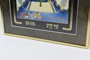 Beautifuly Framed In Gold Trim Colorful Jewish Judaica Print Hebrew Writing