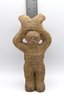 Very Old Sand Stone Figure In Unique Stance