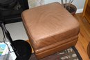 Leather Brown Ottoman