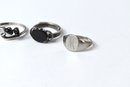 Sterling Silver 925 Onyx Rings - 5 Total