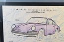 Ferdinand Alexander Porsche Automobile 1964 Patent Art Print Poster Classic Car Framed