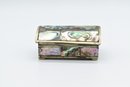 Gorgeous Oyster Shell Mother Of Pearl Jewelry Trinket Box