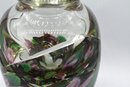 Beautiful Art Glass Hand Blown Double Layered Vibrant Flower Vase - CRACKED**