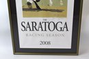 2008 Saratoga Racing Season Horse Races Framed Poster
