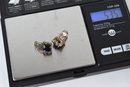 Sterling Silver 925 Onyx Earrings