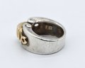 14k Gold & Sterling Silver 925 Ring Size 6.5 - 9g