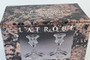 Latrobe 24 Lead Crystal Candle Holders - 2 Total