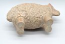 Stone Carved Sheep & Sea Shell - 2pcs Total