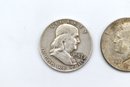 1957 Franklin Half Dollar & 1965 Kennedy Half Dollar US Currency Bullion Coins - 2 Total