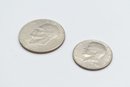 1776-1976 Eisenhower Dollar & Kennedy Half Dollar US Currency Bullion Coins - 2 Total